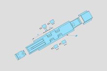 Стойка бортовая средняя BOZAMET BOS 800P K299
