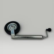 Опорне колесо 200 кг d 42 мм, гумова шина 176х46 сталевий диск PRAGMATEC