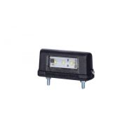 Ліхтар підсвітки номерного знаку (чорний) 12-24 V LED LTD 665 HORPOL