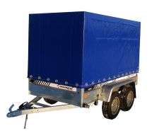 Тент для причепа САРМАТ 350х150 см, без Аеро H1500 (синій) 