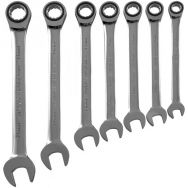 Набор ключей комбинированных трещоточных, 72 зубца, 10-19 мм JONNESWAY (7 предметов)