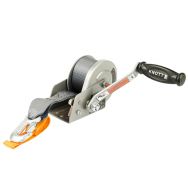 Лебедка ручная KNOTT (Autoflex) 414 кг (с плоским фалом 50 мм)