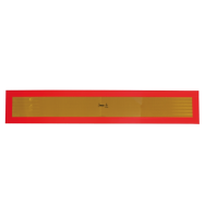 Светоотражающая дорожная таблица для трейлеров HICO (1 длинная) RF, 1130х196 мм
