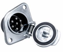 Розетка 7- контактна металева N-Type 24V HYBSZ