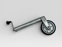 Опорне колесо 500 кг d 60 гумова шина 200х50 стальний диск PRAGMATEC