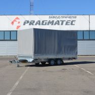 Бортовий причіп V9-5024 з каркасом і тентом 2,3 м (К 1633)