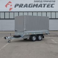 Бортовий причіп V6-3018 з каркасом і тентом 1,8 м (К 1642)