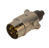 Вилка штепсель 7-контактна металева з гвинтовим замком та швидким з'єднанням HRC