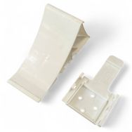 Упор противідкатний HRC 220х100х90 мм пластик (білий)