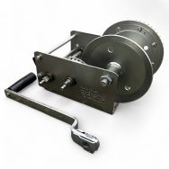 Лебідка ручна 3700 lbs з подвійною передачею швидкознімна ручка KING ROY