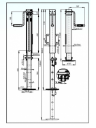 Телескопічна опорна стійка Knott-AUTOFLEX TTLS-70, 1500 кг, 615/1285 мм